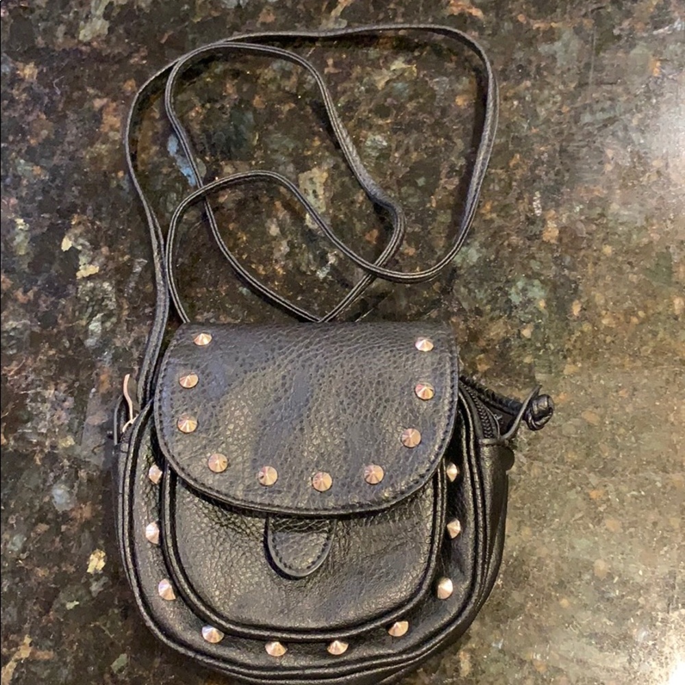 mini crossbody with silver hardware